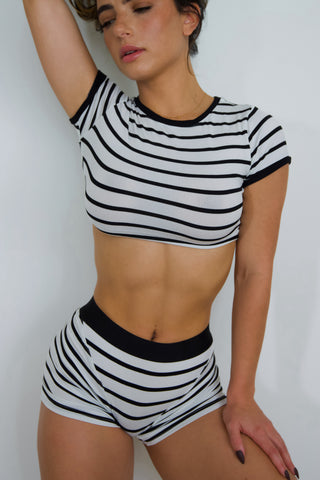 PJ Short (Striped) - (Available in 10 colors)