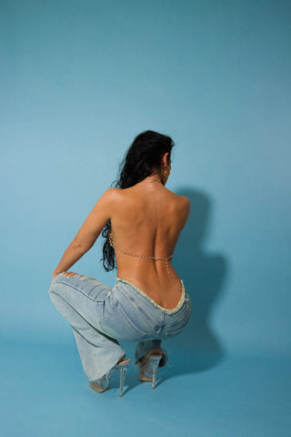 Extreme Low Rise Flare Jean